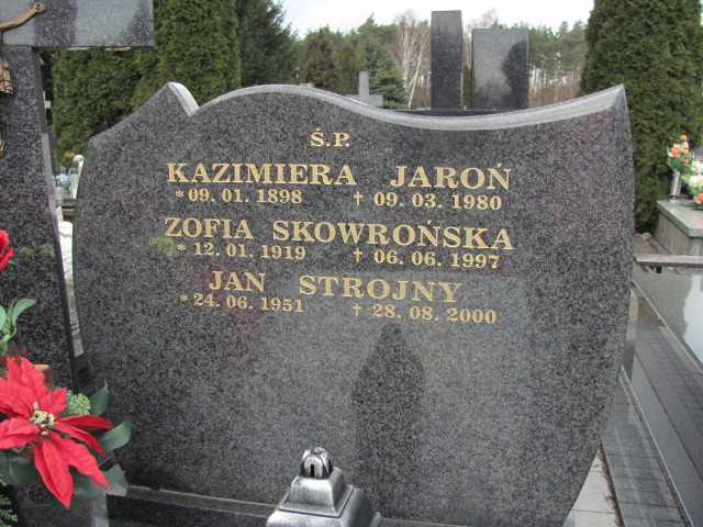 Zofia Skowrońska 1919 Skierniewice - Rawka - Grobonet - Wyszukiwarka osób pochowanych